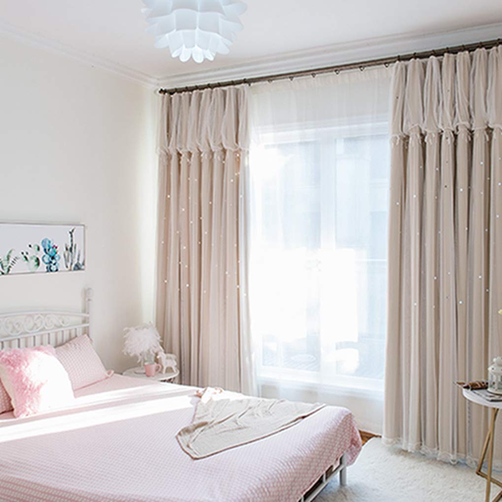 Amazon｜カーテン ドレープカーテン リビング 1枚入り 遮光カーテン