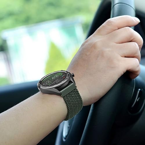 Miniatura 8 de BISONSTRAP Correas de reloj de nailon, correas trenzadas ajustables para hombres y mujeres, 0.630 in, 0.709 in, 0.748 in, 0.787 in, 0.866 in para