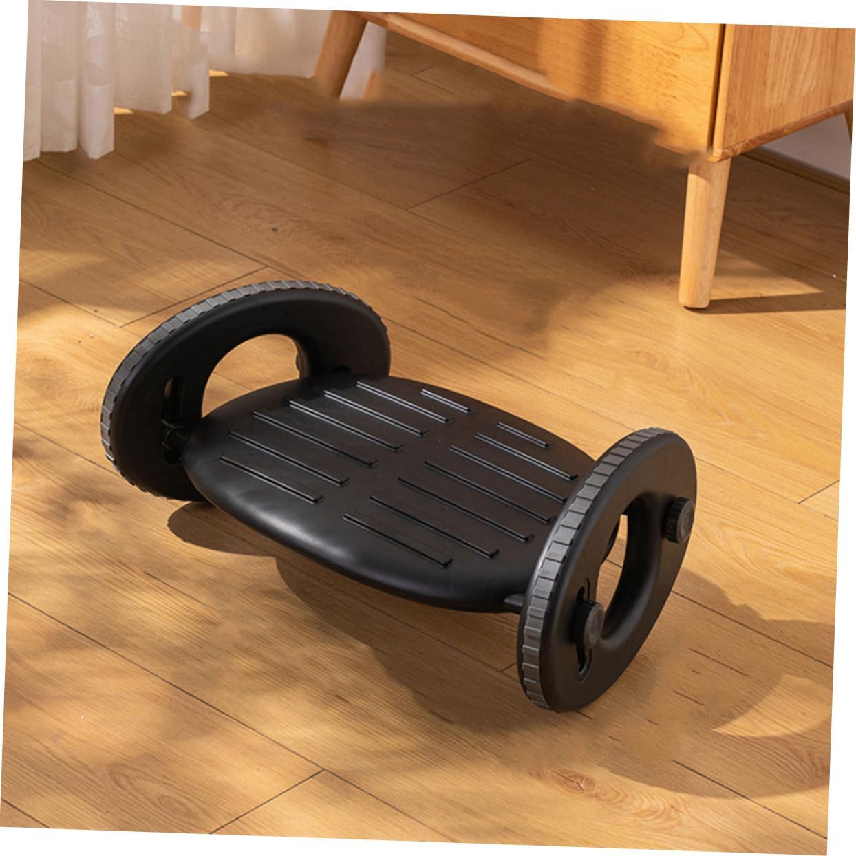 Rocking Footrest Desk Non-Slip Foot Stool Adjustable Height Office Footrest for Boys and Girls and Adults Comfortable Feet Support