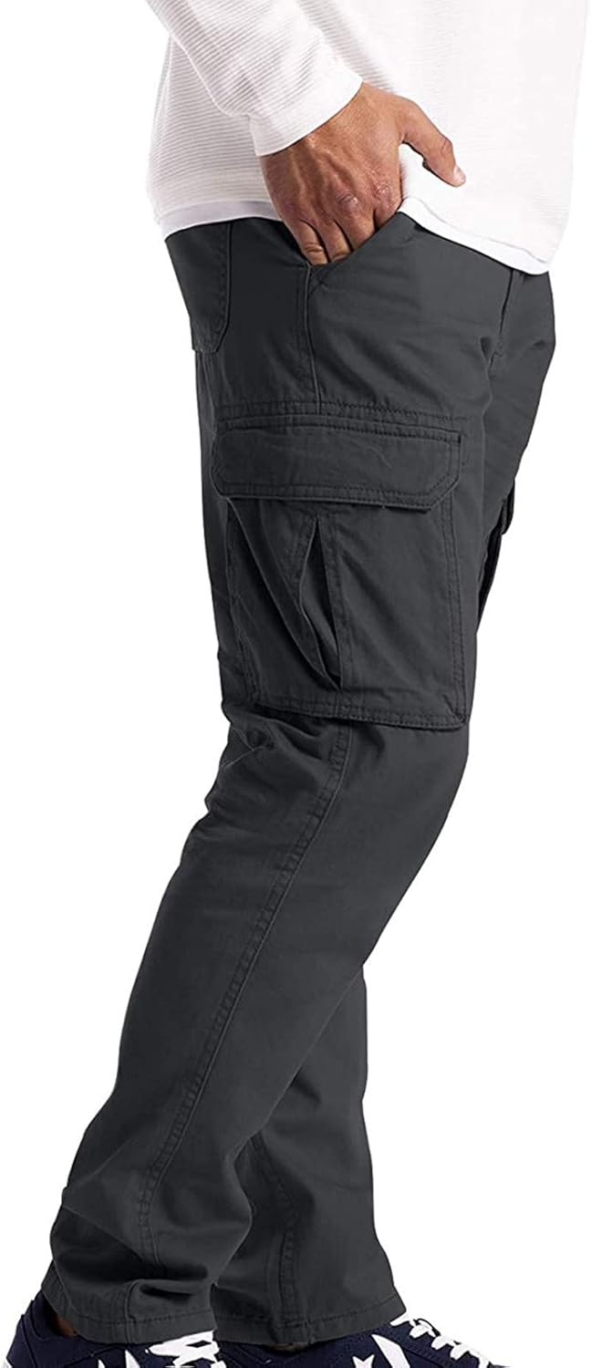 aihihe Cargo Pants for Men Relaxed Fit with Pockets Straight Leg Cargo Pant Mens Casual Pants at  Men’s Clothing store