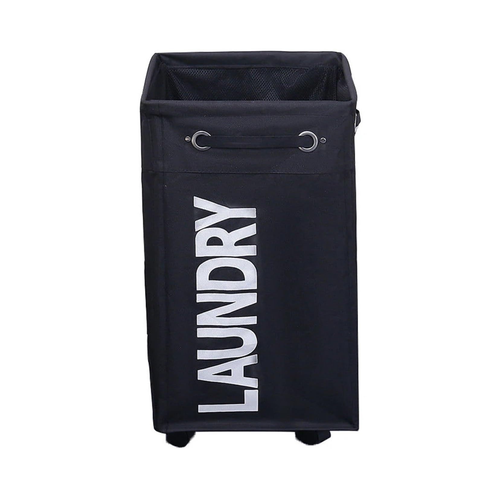 laundry basket with wheels Rolling Foldable Laundry Basket Roller Dirty Clothes Storage Bag Yoga Household Classification Box