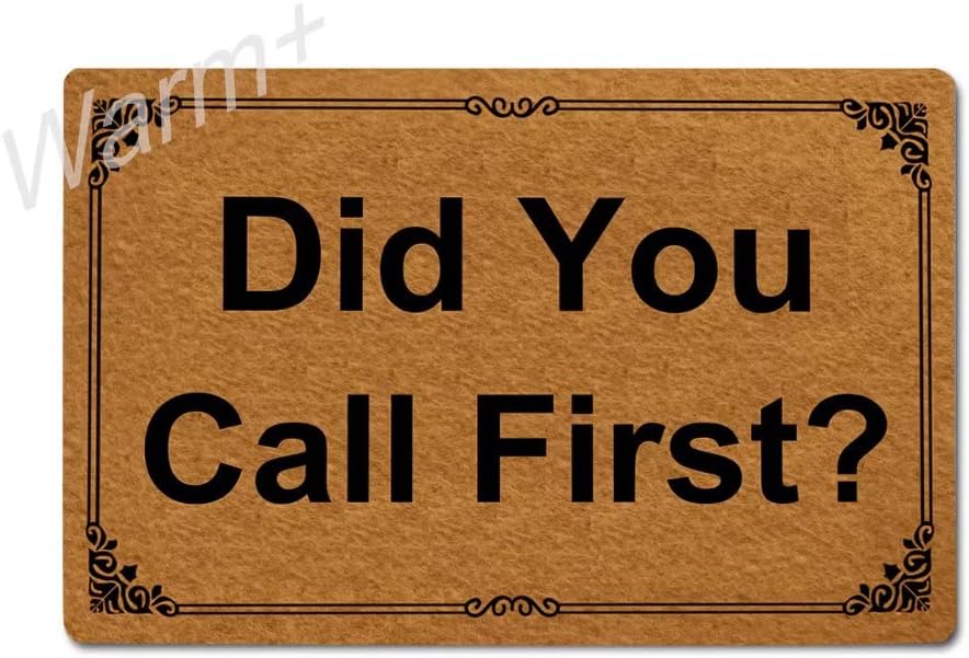 Warm+ Welcome Doormat Nice Shoes Now Take Them Off Front Door Mat with Rubber Backing Home Decor Indoor Outdoor Mats for Entry Floor Mats 23.6 x 15.7 Inches