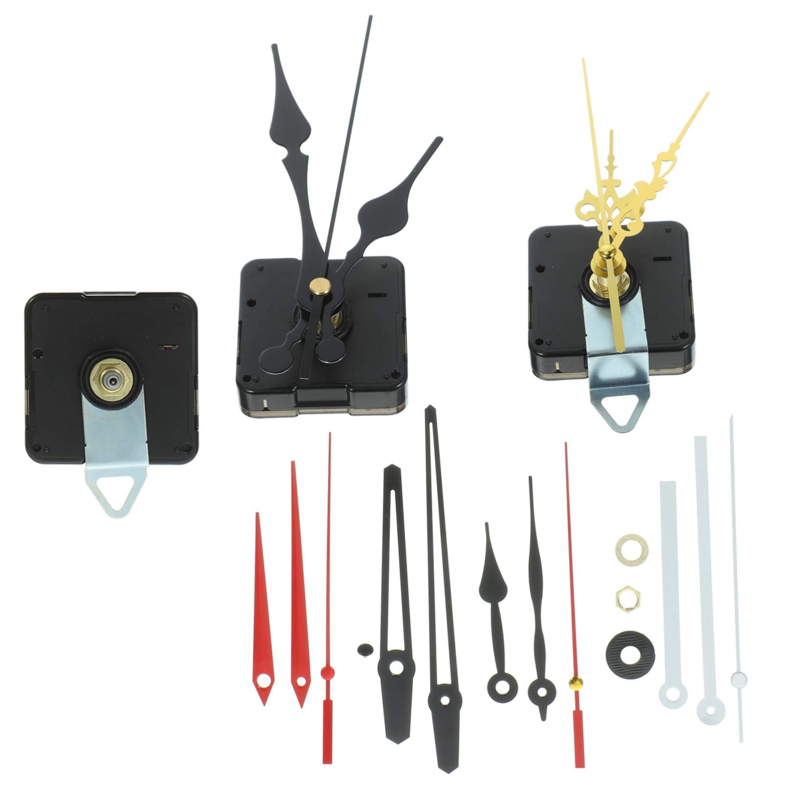 Homoyoyo 4sets Movimento Orologio Silenzioso con Batteria Meccanismo di Sostituzione per Riparazione e Kit Completo Precisione e Affidabilità per Orologi da Parete Tavolo
