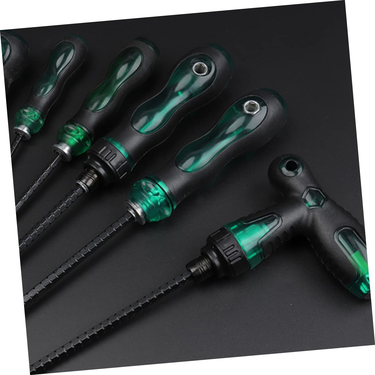 Tofficu 2 Set Set Di Cacciavite A Cricchetto Telescopico Testa Piatta Precisione Chiave Cacciavite A Taglio Manico Kit Cacciavite Cacciaviti Antiscivolo 45# Acciaio Nero 4 Pezzi*2