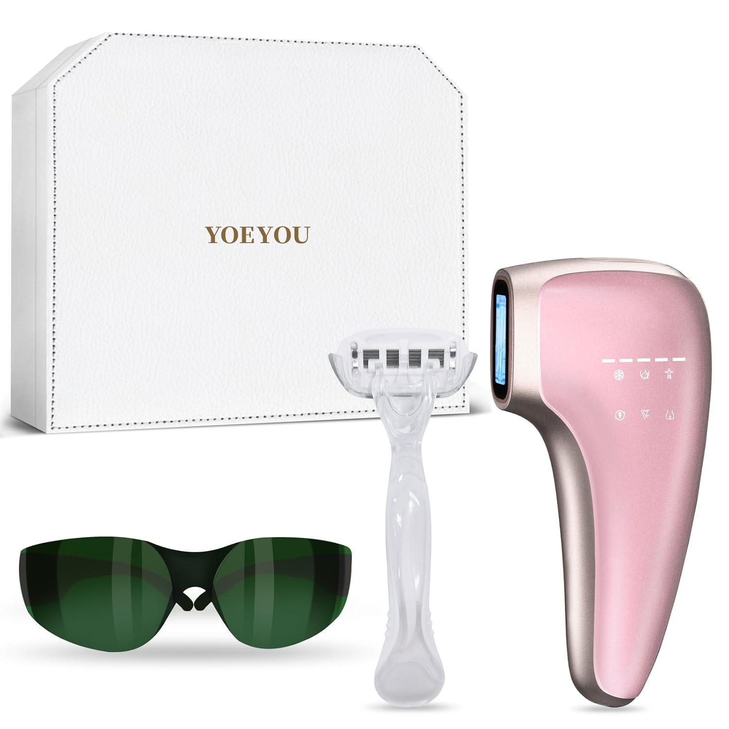 Laser Hair Removal, 25J Large Energy IPL Hair Removal Device, 39°F Truly Pain-free Sapphire Ice-Cooling, 999999+ Flashes At-Home Hair Removal for Women & Men, 5 Modes for Whole Body,FDA Cleared