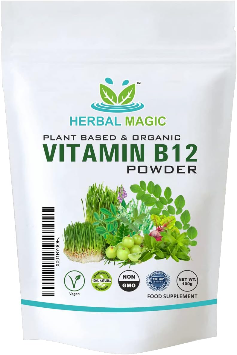 Herbal Magic 100 Pure & Natural Vitamin B12 Powder Herbal Vitamin