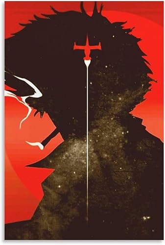 IEMIHZUM Póster de vaquero Bebop en lienzo, arte de pared, pintura decorativa, para sala de estar, decoración de dormitorio, 16 x 24 pulgadas (15.7