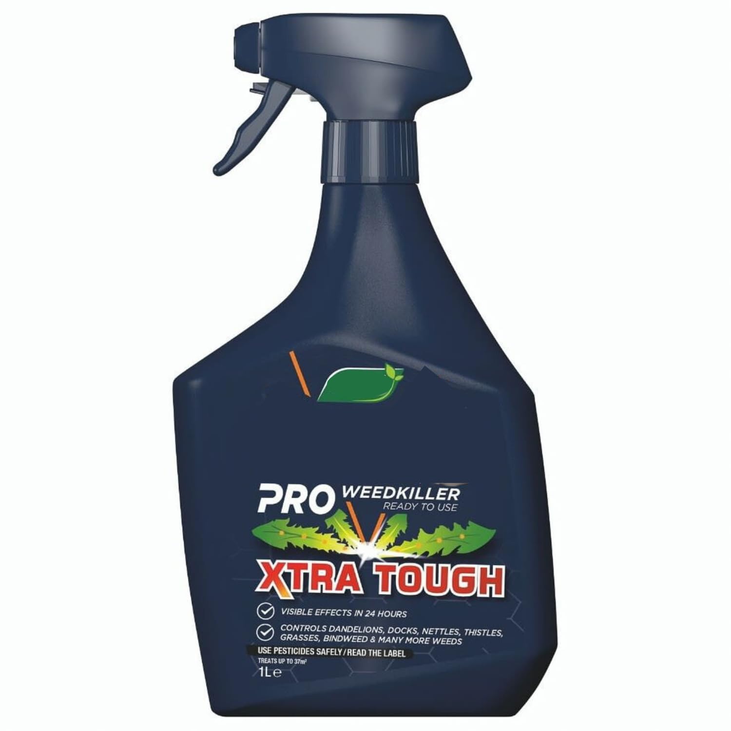 Resolve Pro Weed Killer 1L - Pro Xtra Tough Weedkiller is a Ready to Use Systemic Weed Killer Ideal for Controlling Annual and Deep Rooted Perennial Weeds
