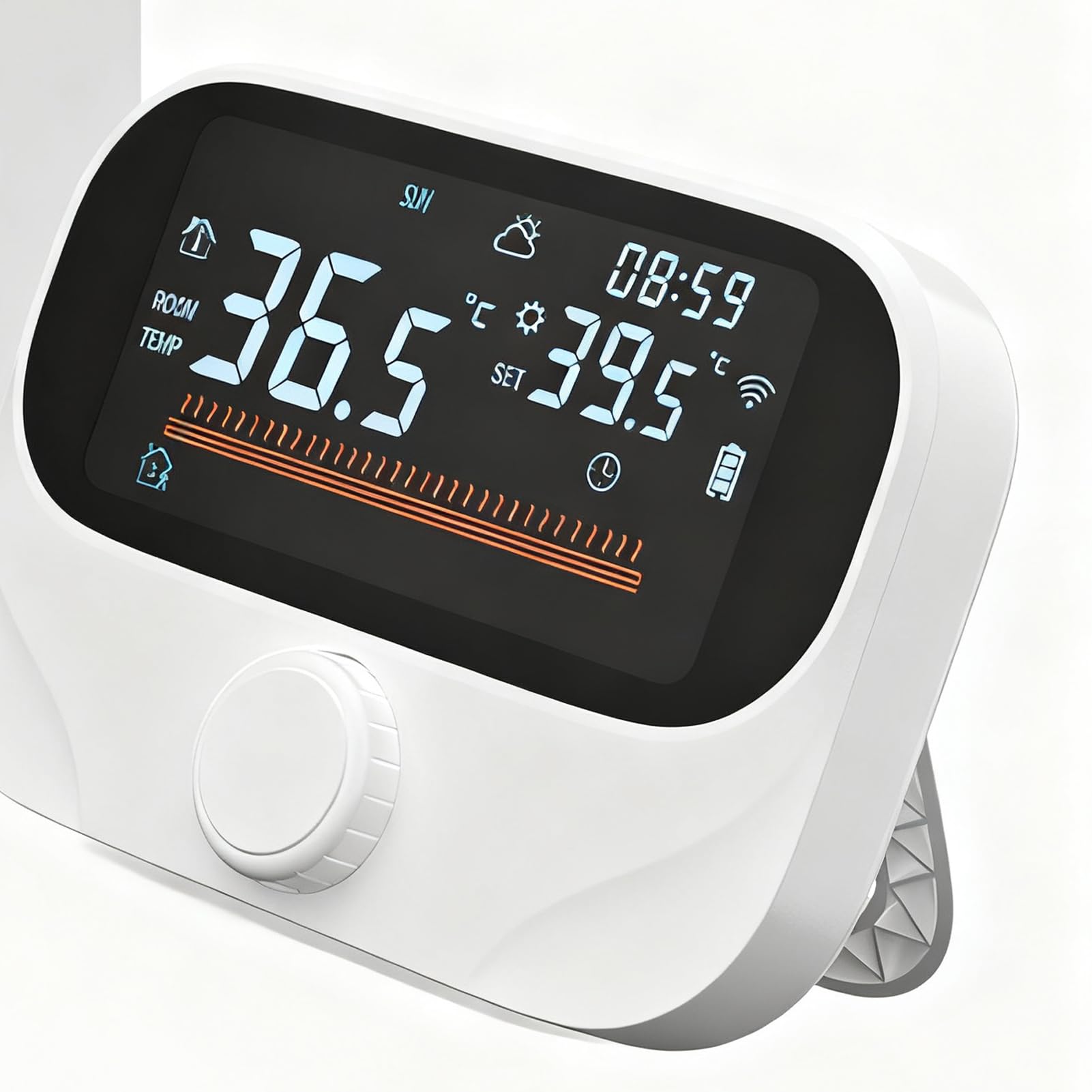 Termostato WiFi Termostato Intelligente Con App E Controllo Vocale | Dispositivo Di Controllo Temperatura Interna Per Interno Caldaia Serra Camper Ufficio Casa Camera Da Soggiorno
