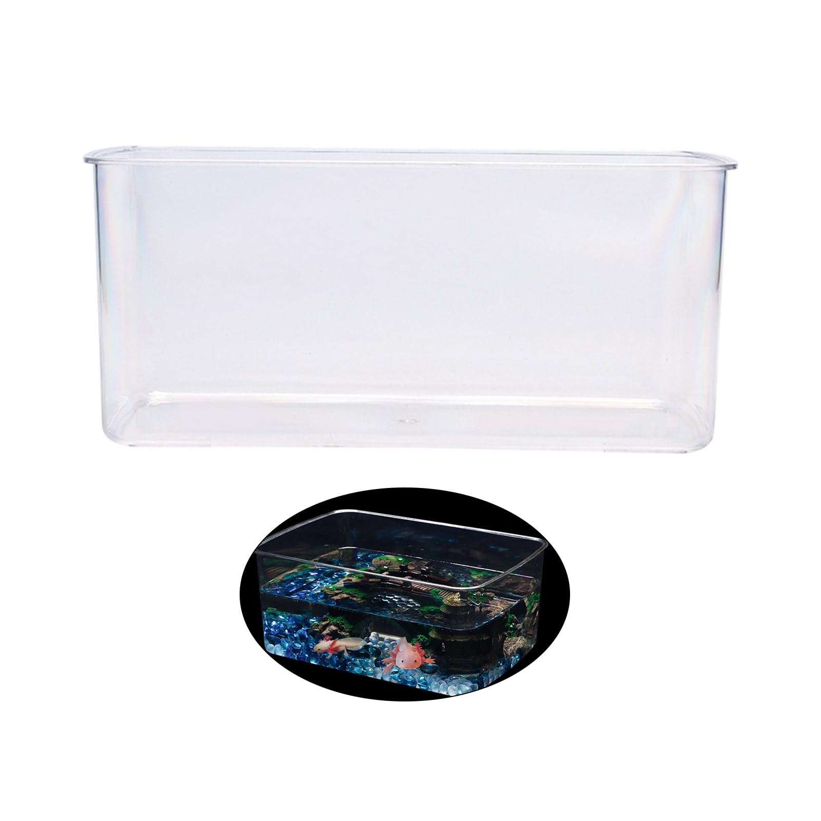 気泡有り＊アクリル水槽270×270×370 8/10mm