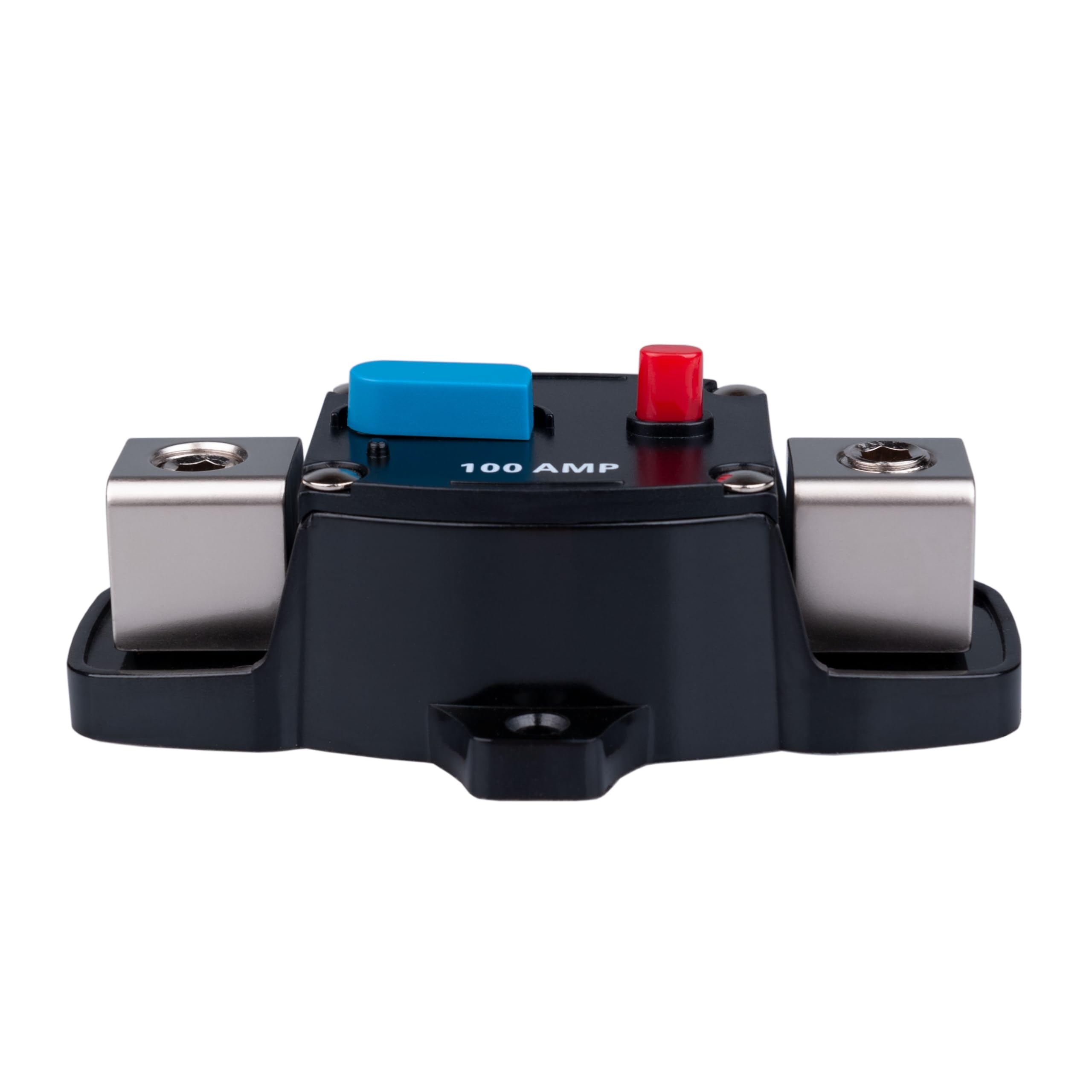 Disyuntor de 100 AMP 100A con Portafusibles En Línea de Recuperación Automática Bloque Inversor Reiniciable DC 12V-48V Manual para Motor de Arrastre Audio para Coche Automóvil Marina RV Barco Camión