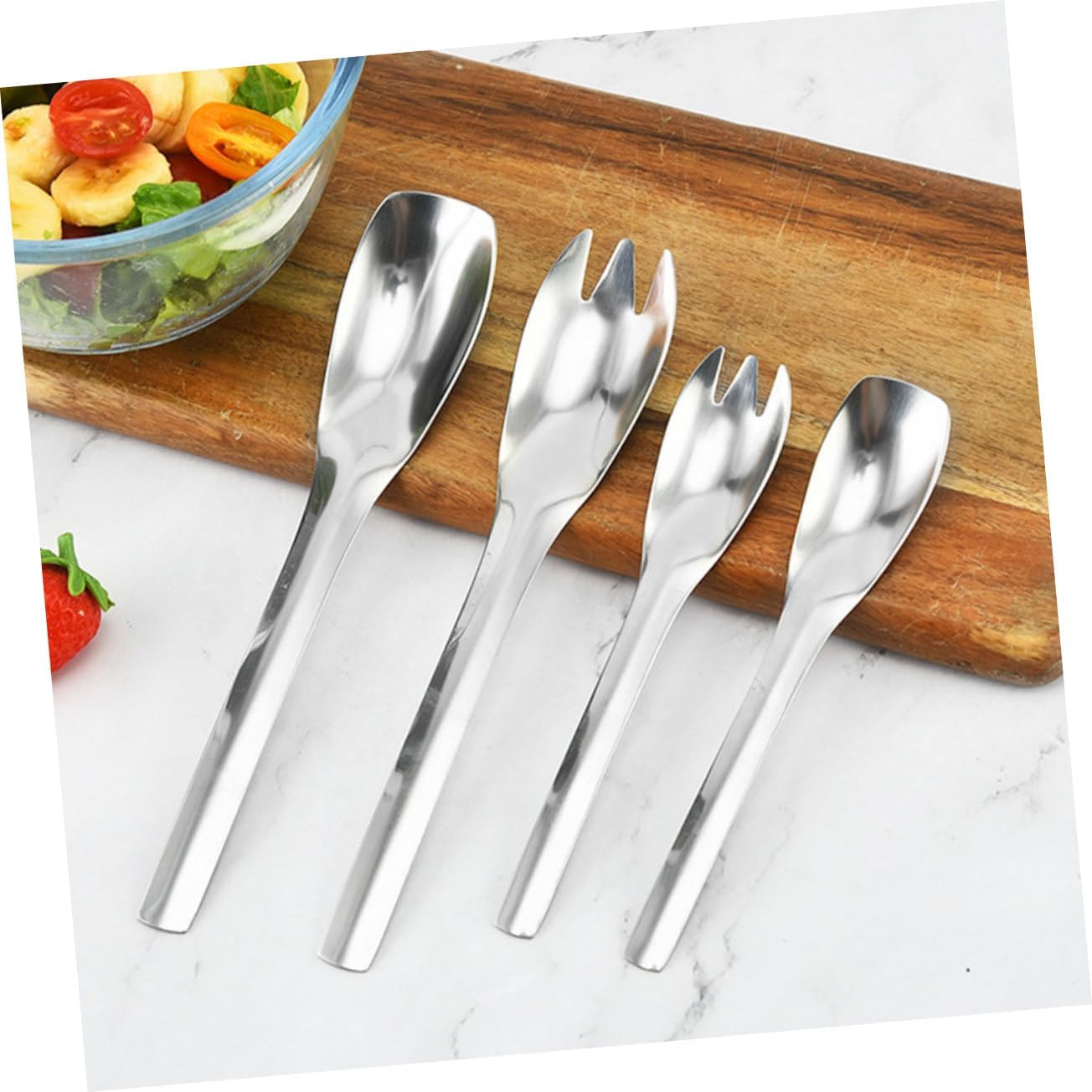 Stainless Steel Salad Spoon Simple Kitchen Server