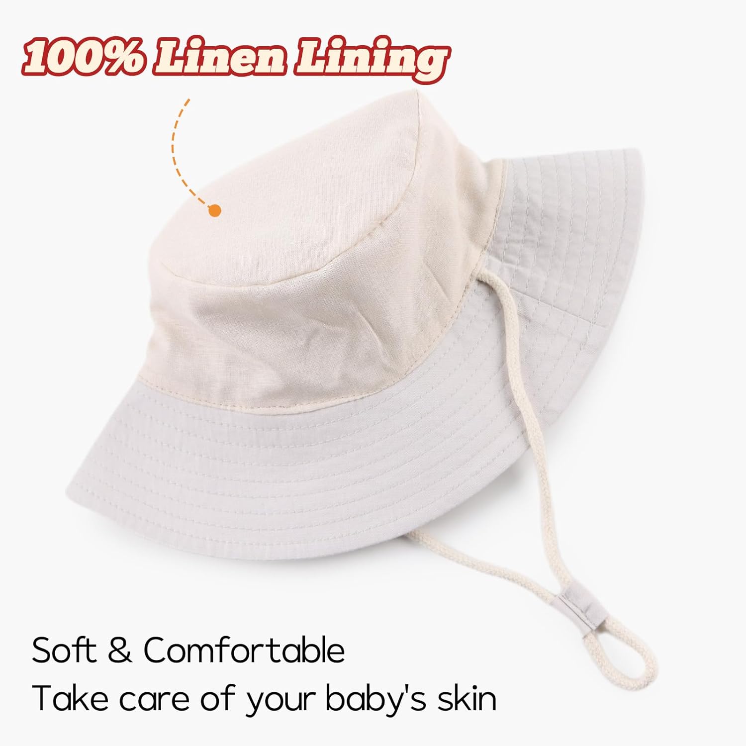 Bamery Baby Toddler Girls Bucket Hat Newborn Sun Hats for Boys Classic Infant Summer UV Protection Hats Kids Beach Cap - Image 5