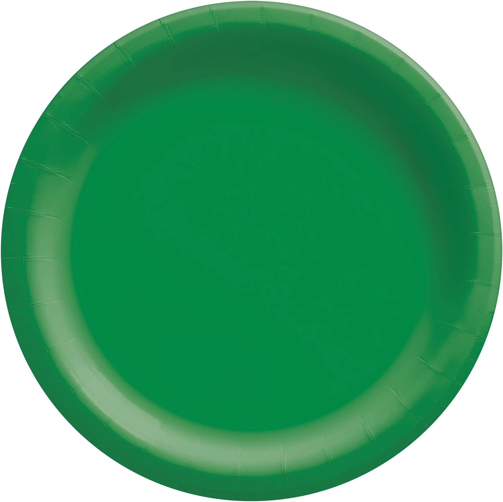 amscan Big Party Pack Festive Green Paper Plates, 7", Pack of 50, Party Supply
