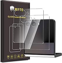 WFTE [2-Pezzi Vetro Temperato per Samsung Galaxy Z Flip 7 Pellicola Protettiva [Durezza 9H][ Anti graffio][Anti-Impronte][Senza Bolle] Pellicola Protettiva per Samsung Z Flip 7 5G