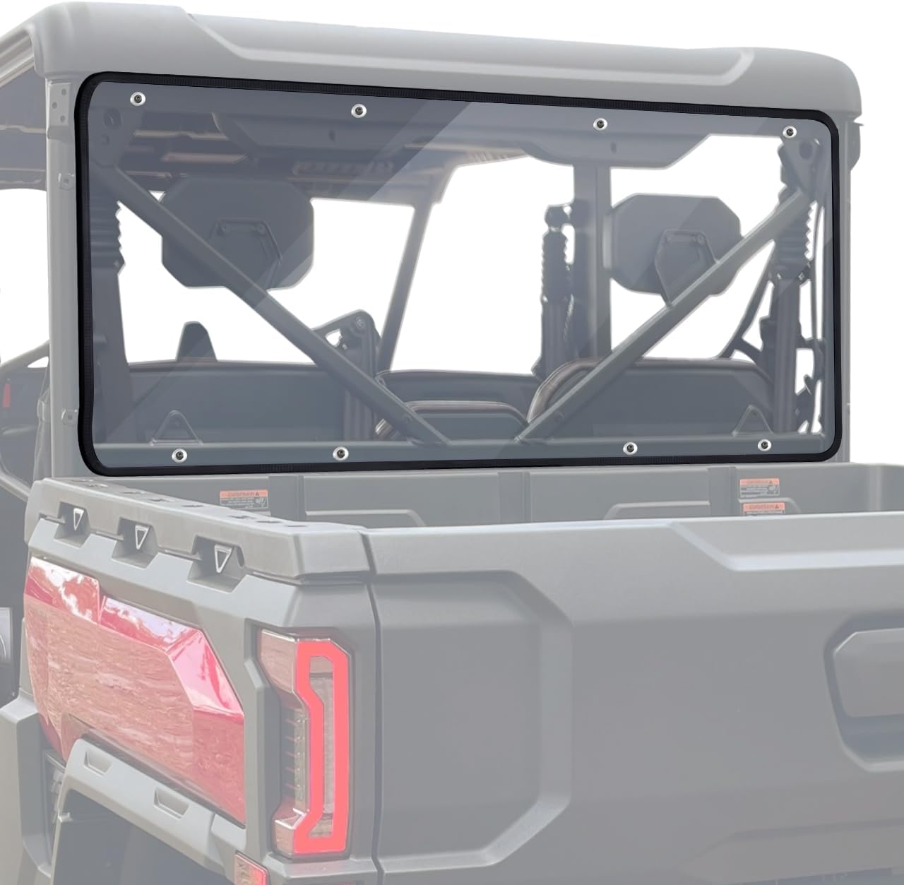 StarknightMT Uforce U10 Pro Rear Windshield Compatible With CFMOTO UFORCE U10 Pro/Pro XL 2025, UV-Proof Heavy Duty Full Back Window (Clear)