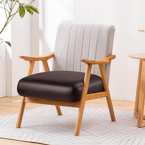 Miniatura 3 de Fuloon - Funda elástica para cojín de sofá de cuero sintético, fundas elásticas impermeables para sofá, funda para asiento de silla de caravana,