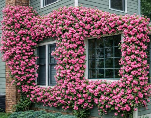 Peggy Martin Climbing Rose - 10-16 Tall Live Plant - Gallon Pot