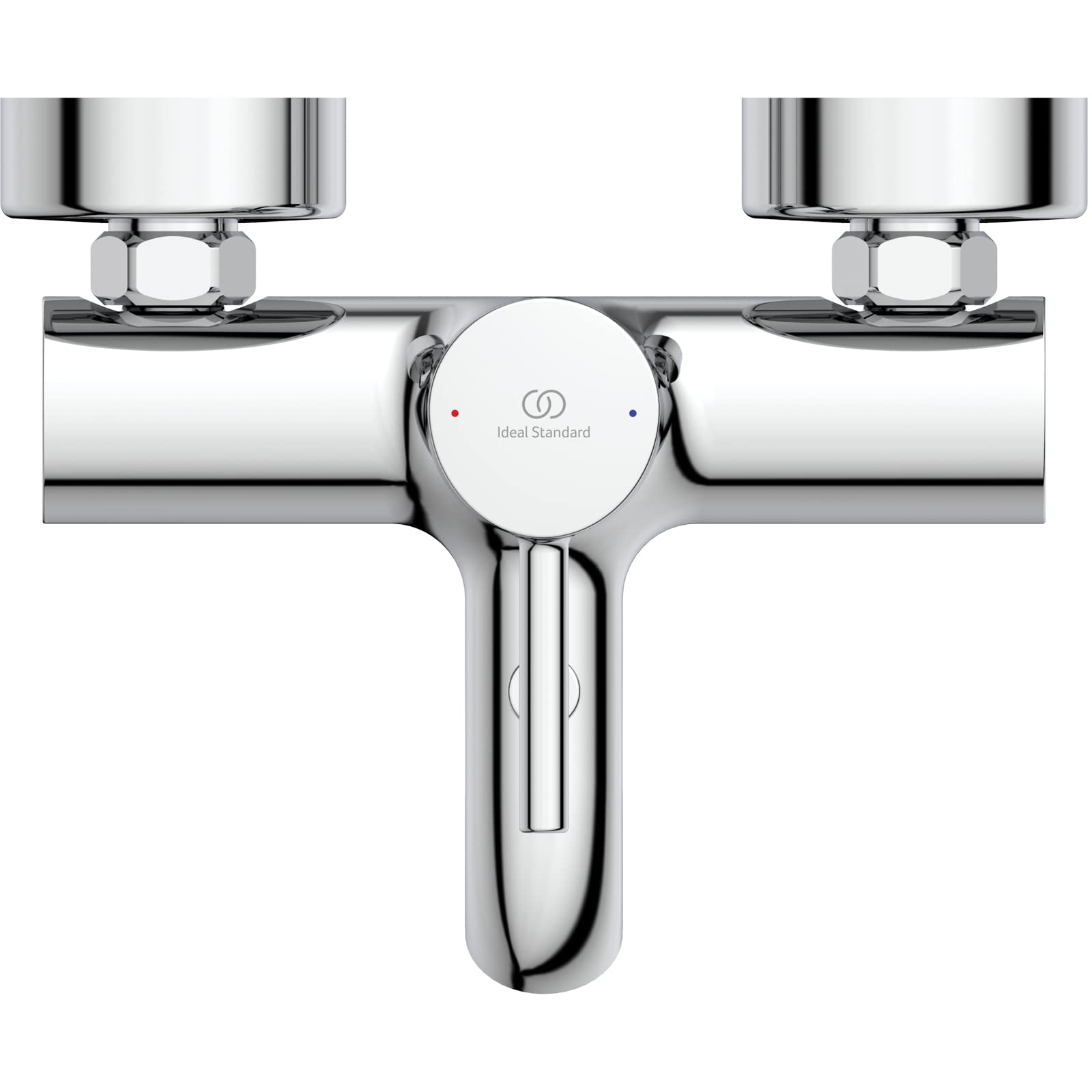 Ideal Standard BC199AA Ceraline Badearmatur zur Wandmontage – Einhebel-Badearmatur Aufputz DN 15 Ausladung 168 mm in Chrom