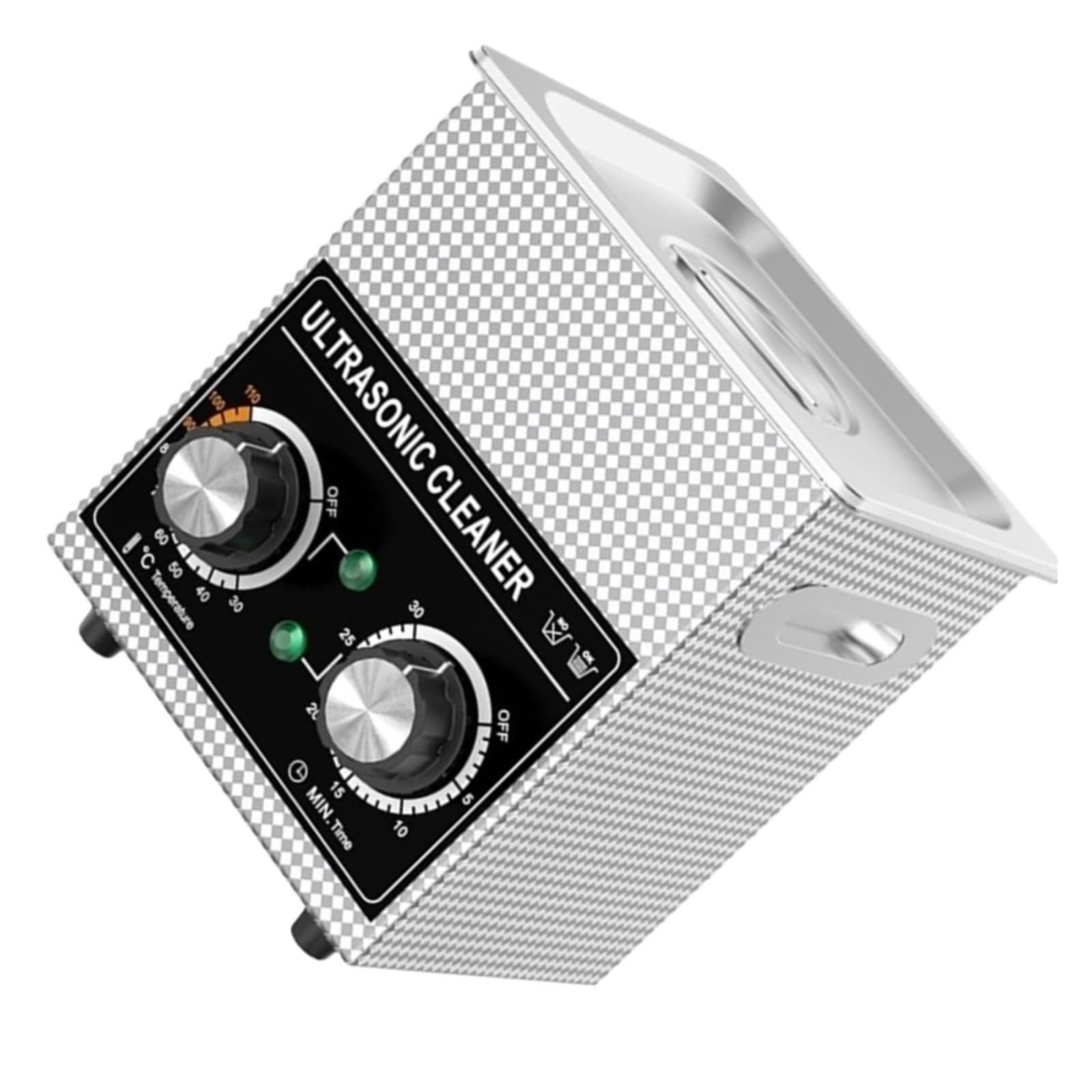 Limpiador de joyas, Limpiador Ultrasónico Portátil, 60W/120W, 2L, Con 2 Transductores, Perilla Calefactora De 40kHz, Joyería, Collar, Gafas, Cepillo Para Reloj, Limpieza,para retenedores