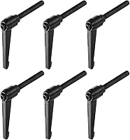 Vista 15 de HARFINGTON 6 manijas de palanca de sujeción ajustables M8 x 0.591 in de rosca macho, perillas de tornillo giratorio de bloqueo de trinquete