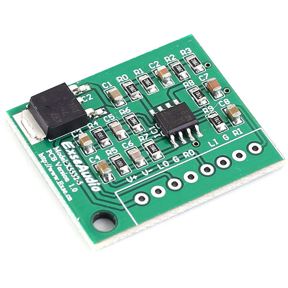 Preamplifier NE5532 Audio Decoder Voice Player Module DC 12V 24V Audio Signal Amplifier Dual Channel 4 Gain