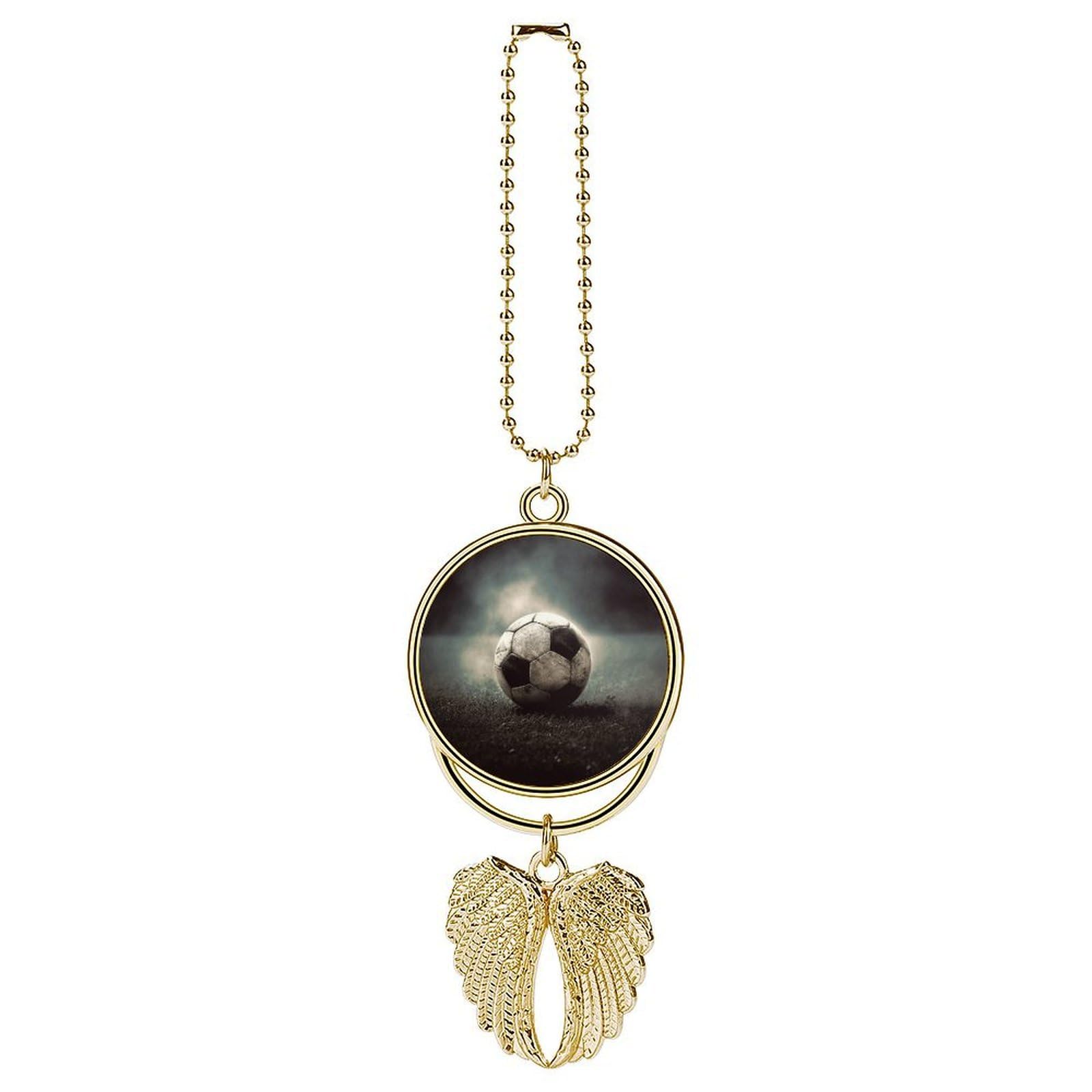 Sport Soccer Car Charm Alloy Car Rear View Mirrors Hanging Ornaments Stylish Car Pendant Funny Auto Hanging Accessories Car Hanging Ornaments Gift for Women Men