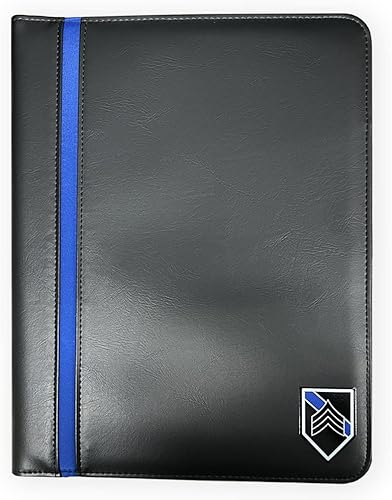 Soporte fino para bloc de notas de policía con estampado de oración de la policía de Padfolio y calcomanías