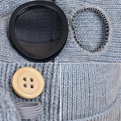 Gorro con gafas protectoras contra viento helado y cara congelada 2
