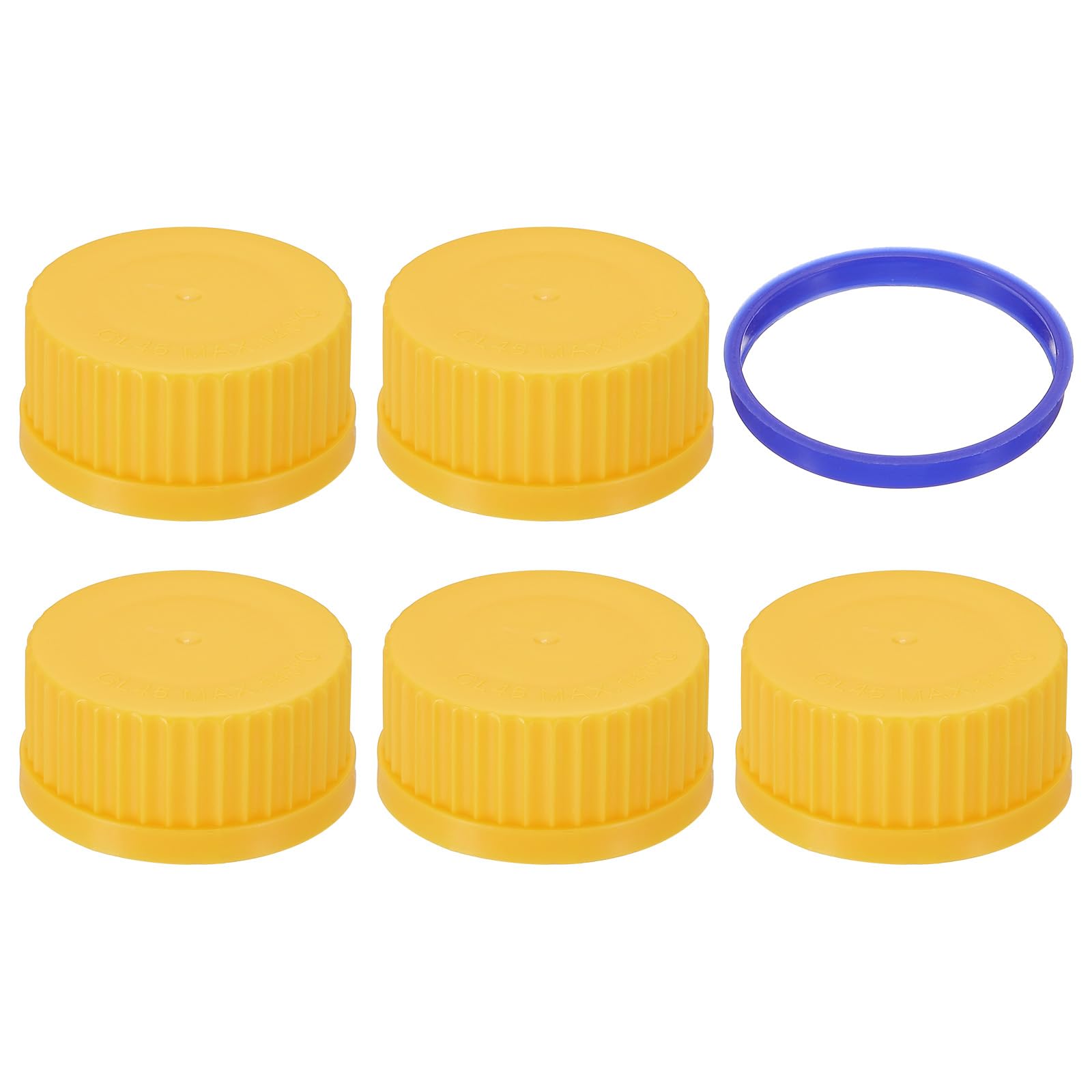 Corning 1395-45LTC Orange Polypropylene GL45 Screw Caps With Plug Seal – Case Of 20 For Pyrex Media Bottles