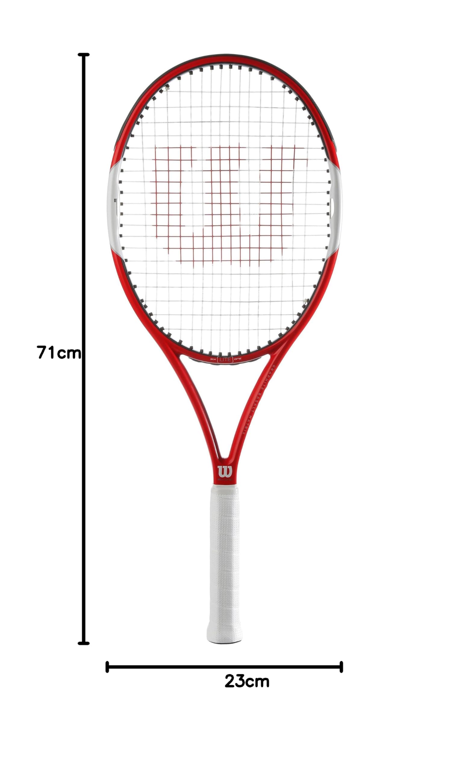 Amazon | Wilson Six.One Lite 102テニスラケットLite 102、レッド
