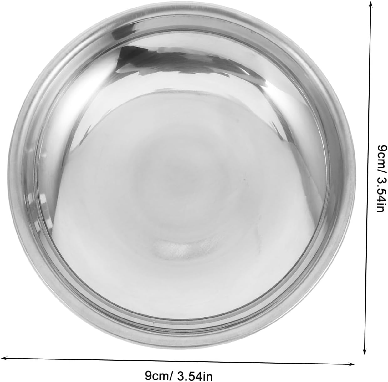 Ciieeo 25pcs Stainless Steel Round Sauce Dipping Dish for Appetizers Condiments and Snacks and Easy to Clean for Home and Restaurant Use