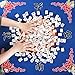 GUSTARIA 1.2” American Mahjong Tiles, 166 American Mahjong Tiles with White Color (Tiles Only, No Dice and Other Accessories)