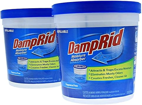 DampRid Lavender Vanilla Refillable Moisture Absorber - 10.5oz cups - 2 pack – Traps Moisture for Fresher, Cleaner Air
