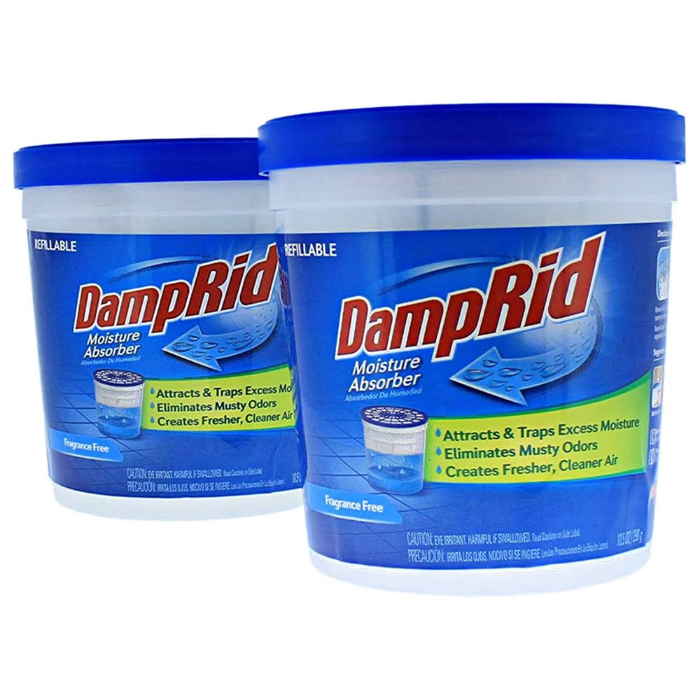 DampRid Lavender Vanilla Refillable Moisture Absorber - 10.5oz cups - 2 pack – Traps Moisture for Fresher, Cleaner Air
