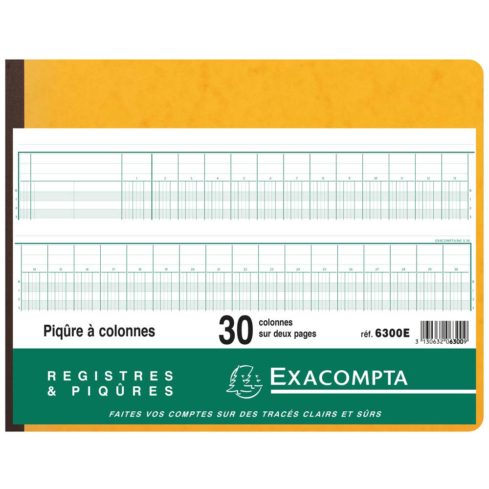 EXACOMPTA Piqre Kolonny, 30 kolonów, 31 lignes VE = 1