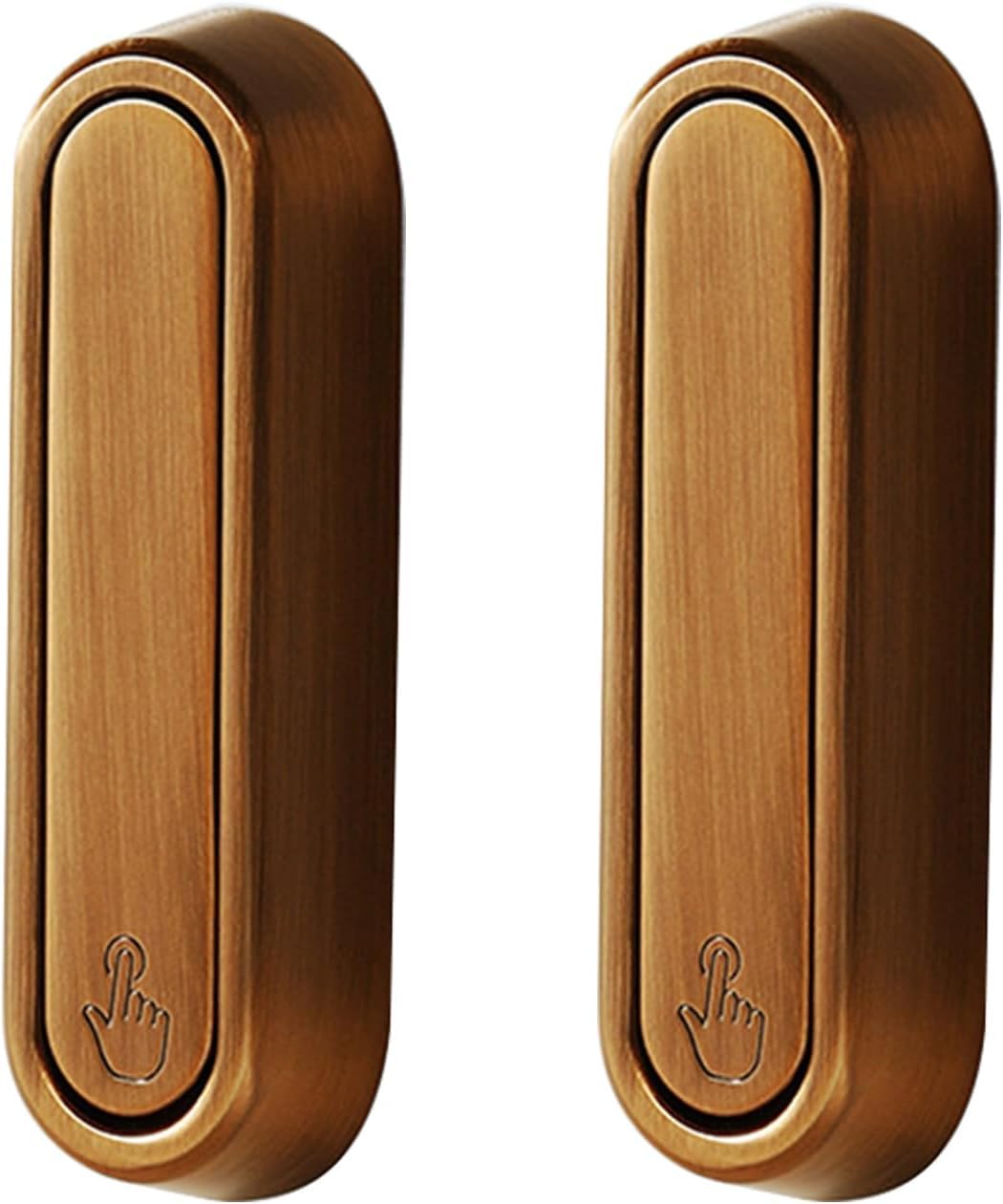Tnbccxn Brass Cabinet Handles, Concealed Handles, 2 Pcs Furniture Recessed(Brass)