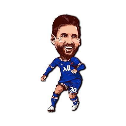 Bhai Please Messi Wooden Fridge Magnet (Pack of 1) | Football, Soccer, Clubs, Sports | Gift for Husband, Boyfriend, Men, Football Fans |Birthday