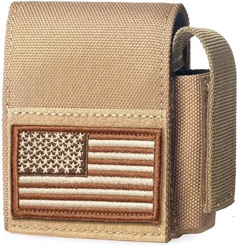 WYNEX - Bolsa táctica para cigarrillos, bolsas de batería Molle compactas para encendedor de batería EDC bolsa de almacenamiento más ligero ranura