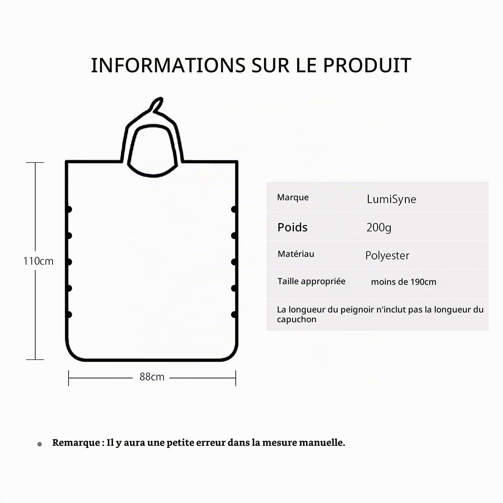 LumiSyne Poncho Plage à Capuche Femme Motif Imprimé à La Mode Peignoir De Bain Serviette De Bain en Microfibre Séchage Rapide Rangement Facile Serviette De Sport Changement De Peignoir Plage