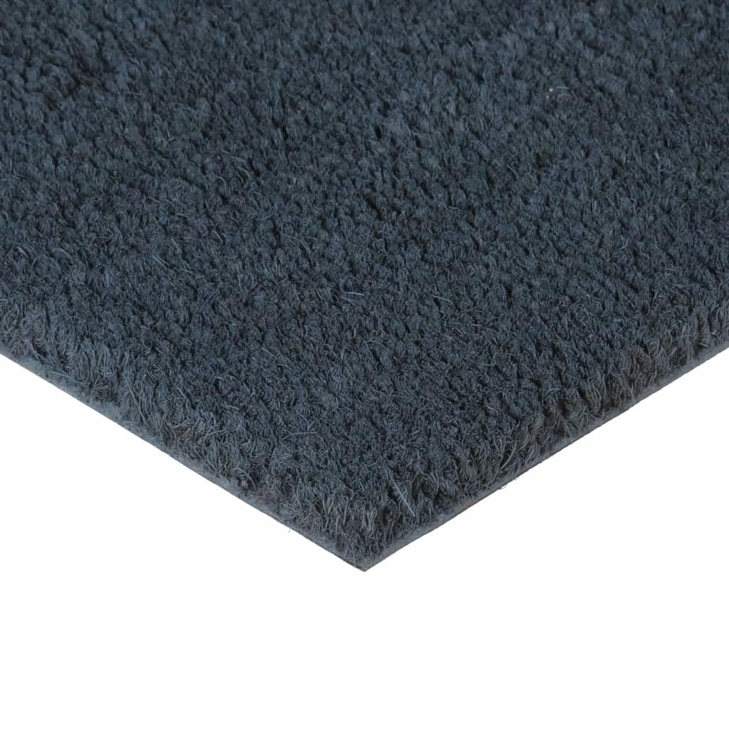 Fußmatten 2 STK. Dunkelgrau 40x60 cm Kokosfaser getuftet, Schmutzfang Abtreter mit Rutschfester PVC Unterseite für Eingang Flur Terrasse Garten, sauberlauf im Alltag