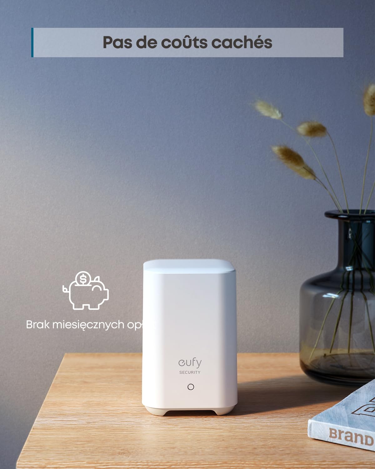 eufy Security Kit Alarme Domestique 5 Pièces, Sécurité Domestique, Clavier, Détecteur de Mouvement, 2 Capteurs d'Entrée, Système d'alarme Domestique, Contrôle Via APP