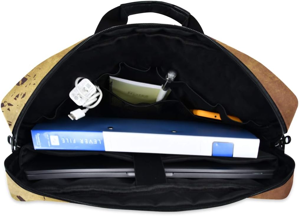 ALAZA Fantasy Fire Dragon Laptop Case Bag Sleeve Portable Crossbody Messenger Briefcase w/Strap Handle, 13 14 15.6 inch