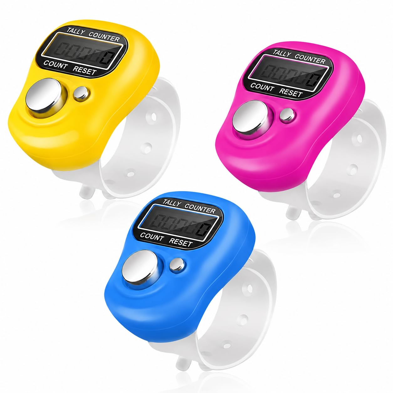 5 Digits Finger Counter Digital Tally Counter 3 Piece Pack Adjustable LCD Clicker for Counting Activities-image-6
