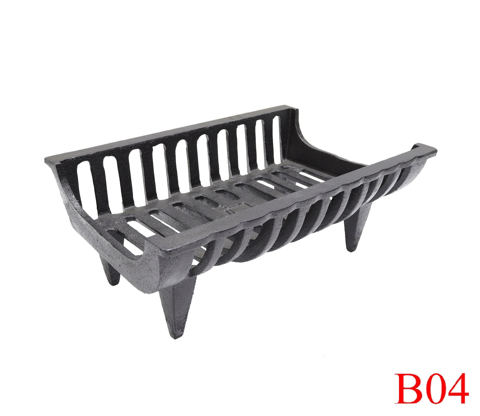 Fonderia Bongiovanni Quemador de leña de Interior, Soporte para leña, brasero, de Hierro Fundido, Modelo B04, para Chimenea y Estufa