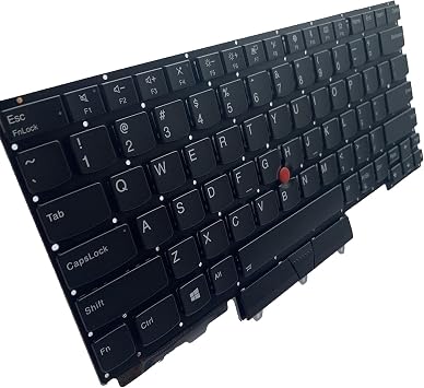 Laptop Replacement US Layout Keyboard with Backlit with Pointer for Lenovo Thinkpad E14 R14 Gen 2 (20T6 20T7 20TA 20TB)