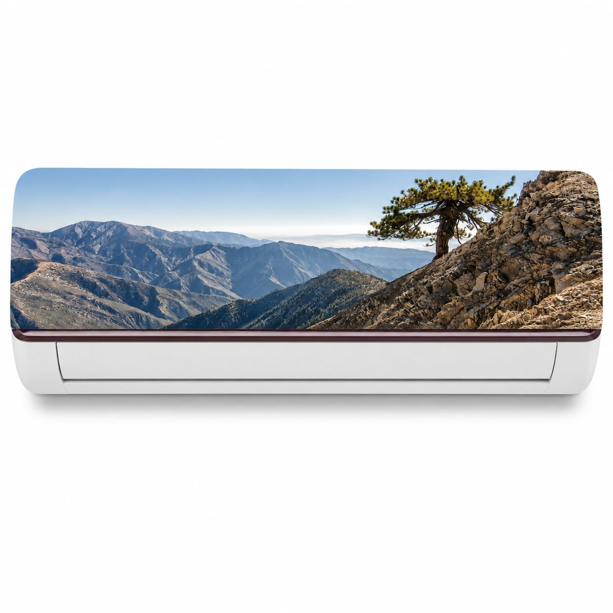DreamKraft Mountains View AC Sticker AC Wall Skin AC Wall Paper (Multicolor, PVC Vinyl, 30cm x 91cm)-image-41
