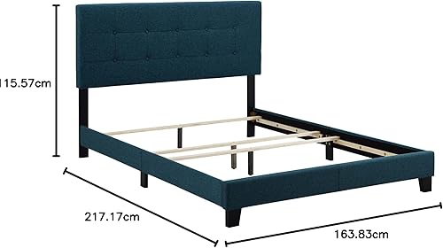 Miniatura 36 de Modway MOD-6000-WHI Amira - Cama tapizada de tela, color blanco Celeste,Blanco,Beige,Gris,verde azulado