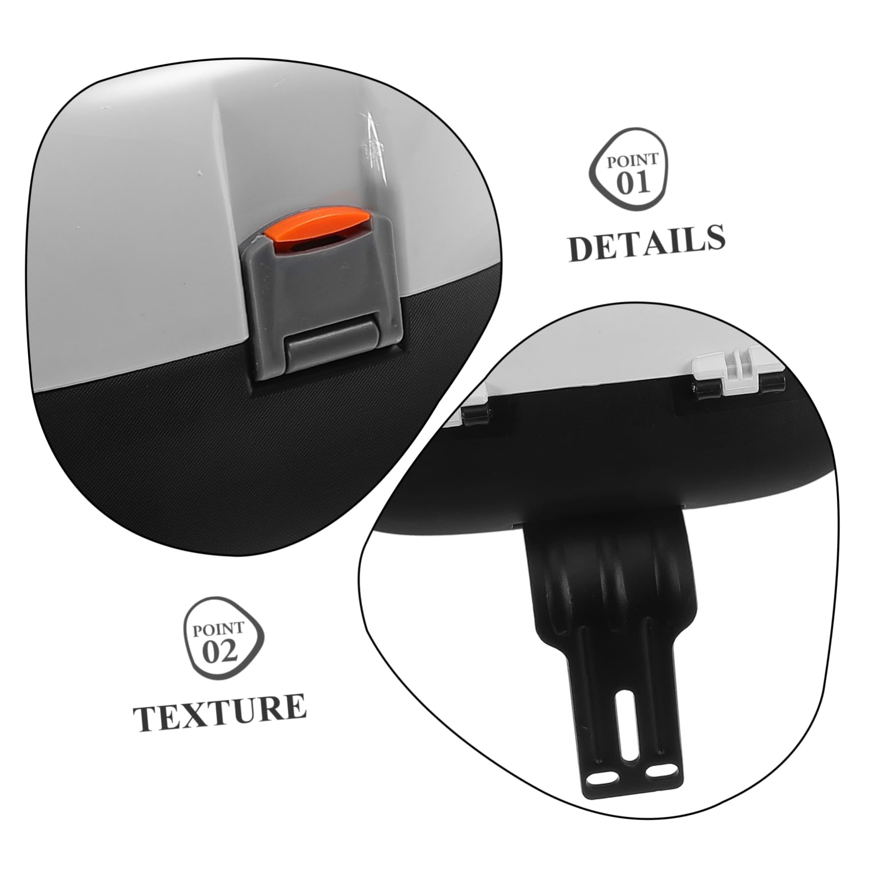 Ciieeo Coffre Arrière De Étanche pour Scooter Électrique De Rangement pour Et Blanc Top Case Pratique