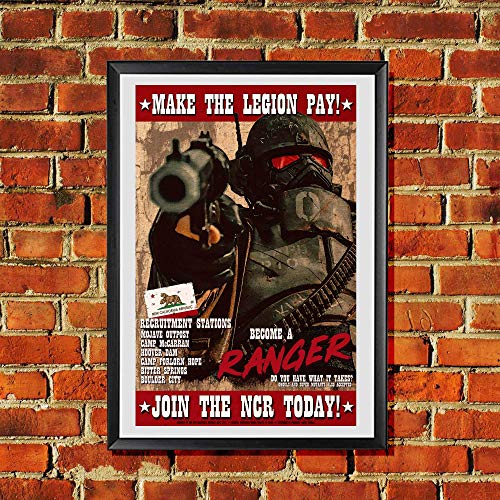 Fallout New Vegas Make the Legion Pay! Join the New California Republic NCR Original Art Print 11x17